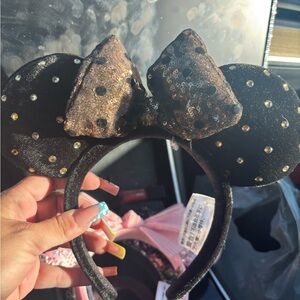 Disney Black and Gold Minnie Mouse Headband